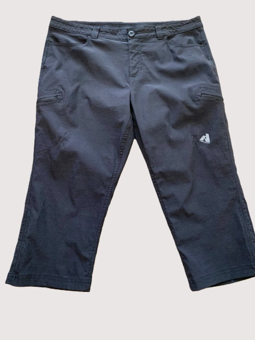 Eddie Bauer Women Performance Lightweight Capri Dark Gray Hiking Outdoor Size 16